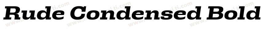 Rude Condensed Bold字体转换